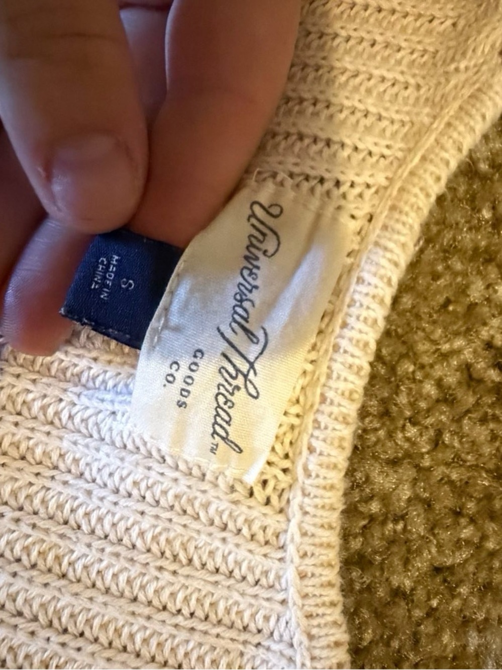 Universal Thread Light Blush Open-Front Ribbed Cardigan - Picture 2 of 2